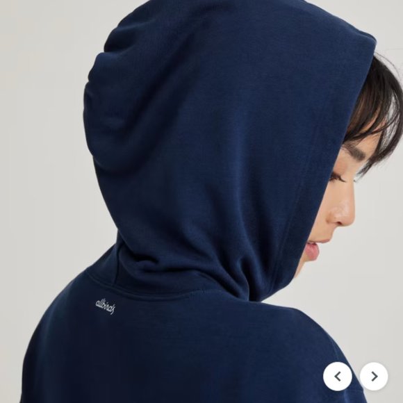 NWT Allbirds Women's The R&R Hoodie in Navy Night Size Large - Picture 4 of 11